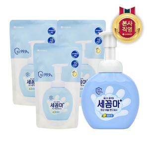 세꼼마 버블 핸드워시 레몬 250ml 1개 + 리필 200ml 3개