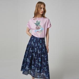 [최초가:279000원] 나이스클랍 칼라포인트 프린트 스커트 N232MWS520