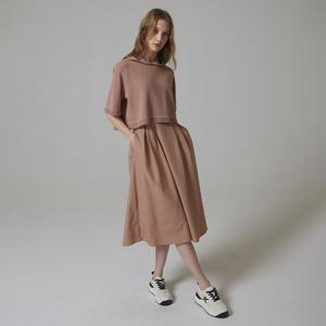 [최초가:499000원] 나이스클랍 후드 레이어드 원피스 N233MWO702