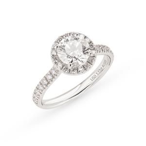 14K/18K 헤일로 랩 다이아몬드 1캐럿 반지(총 약 1.4CT)