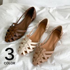 [브리치]  / 로랑 스틸레토 워싱 위빙 사이드 스트랩 샌들 2.5cm (3color)