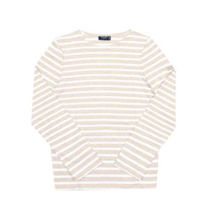 9858 NATUREL NEIGE 밍콰이어 모던 스트라이프 공용 긴팔티