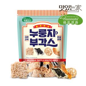 [하루견과] 누룽지&부각스 240g 1봉 /찹쌀누룽지/김부각/인기부각