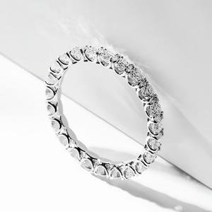 14K 이터니티 가드링 2.5mm 랩 그로운 다이아몬드 반지 LDBCR191