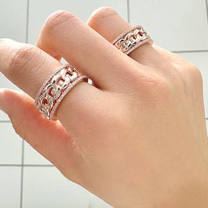 [루브르파리] 리프렌 볼드 체인 반지(15-21호) RA0629