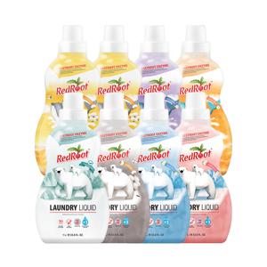 세탁세제 1L 4개+유연제 1L 4개 (추가구성-비건세제1개+비건유연제1개)