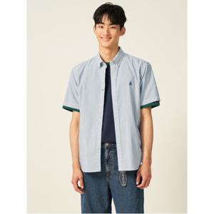 시어서커 스트라이프 반소매 셔츠  네이비 (BC5465C45R)