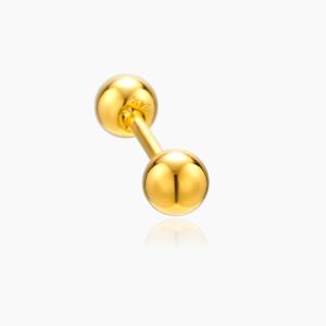 24K 심플 골드 볼 피어싱 (3mm)