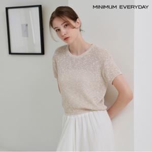 정상가:69,000원 ㅣ [미니멈 에브리데이]라운드넥 썸머 반팔 니트 (EB2KT057D)