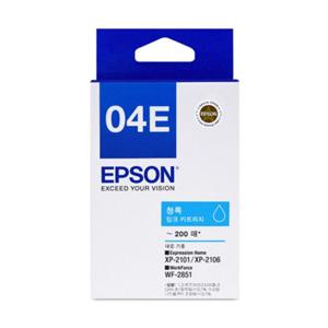 엡손 잉크 T04E270 C/청색 T04E WF-2851 XP-2101 XP-2106 (1개) 자재