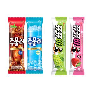 [20개입] 쭈쭈바 4종 혼합구성 주물러 콜라 소다 청포도 딸기