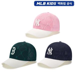 MLB키즈 다이아 모노그램 메쉬 트러커 7ACPMD153 JS