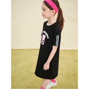 BEANPOLE KIDS [7/19 무료반품] 그래픽 포인트 나야나 원피스  블랙 (BI5471G085)