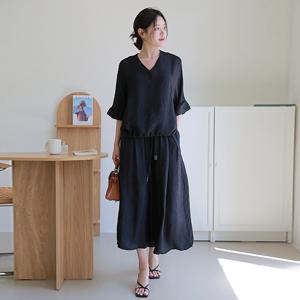 [CJ단독][최초가 89,900원]알렌시아 아세테이트 블라우스/팬츠 택1