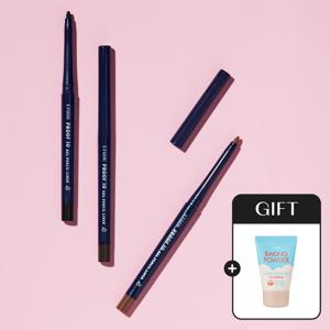 [GIFT] 프루프 10 젤 방수 펜슬 2개 + 베이킹 파우더 클렌징폼 30g /펜슬라이너 /아이라이너 /크리미한 젤 텍스쳐