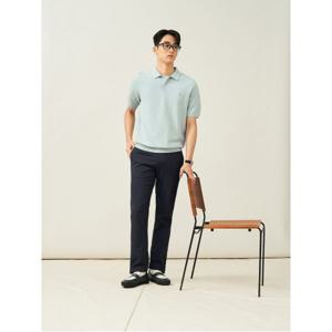리넨 혼방 옥스포드 슬림 팬츠 - 애쉬 (BC5221C064)