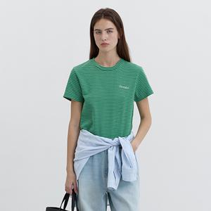 던스트 ESSENTIAL STRIPE LOGO T-SHIRT_UDTS5B242E2