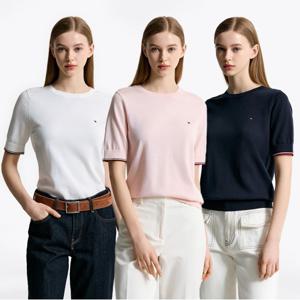 타미힐피거 코튼 크루넥 스티치 스웨터 4종 택1 (T22F1KTO062WT2)