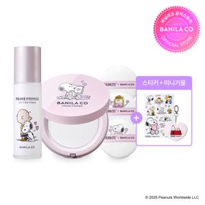 [스누피에디션] 프라임 프라이머 피니쉬 팩트 기획세트+픽서 100ml