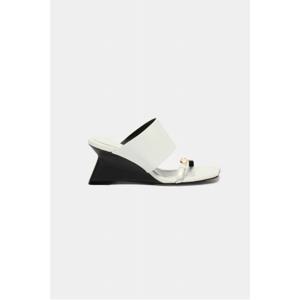 [정상가 328,000] 웨지 힐 뮬(white)_DG2AM25005WHT