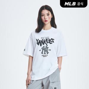 [공식] [정상가 69000원] 베이직 빅로고 메가 오버핏 기능성 반팔 티셔츠 NY (White)