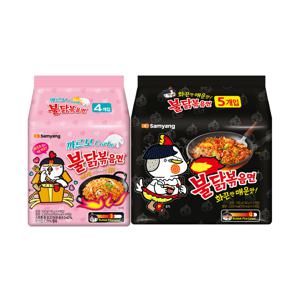 식품] 불닭볶음면 5개 + 까르보불닭볶음면 4개