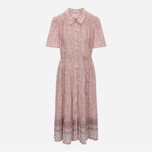 셔츠카라 보더 믹스 원피스_T254MOP362W