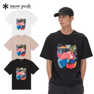 스노우피크 X 성낙진 작가 콜라보 그래픽 티 S24MMFTS86