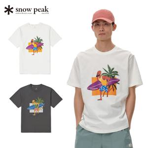 스노우피크 X 성낙진 작가 콜라보 서핑 티셔츠 S24MMFTS87