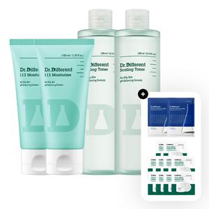 [여름스킨케어] 113 모이스처라이저 100ml 2ea + 스케일링 토너 지성 2ea(+마스크팩2, 시카패드 2매입*10)