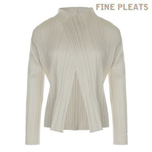 [FINE PLEATS] 피네 플리츠 베이직 가디건 아이보리