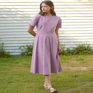 Linen Flared Dress _5colors [N18M1OP3500]