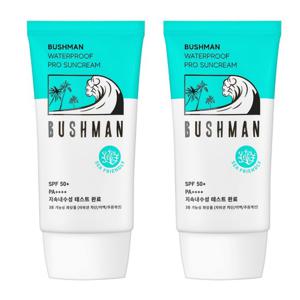 부쉬맨 워터프루프 프로 선크림 SPF50+PA++++50ml, 2개