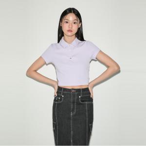 [정소가 : 98000원]타미진스 에센셜 크롭 립 폴로 셔츠 (T32E1TKT40TWT1W06)