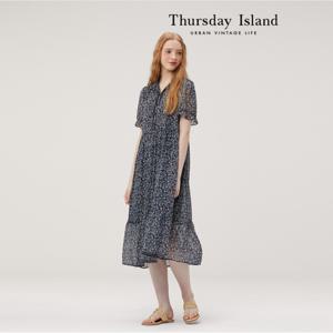 [Thursday Island] 패턴 반오픈 원피스(T234MOP636W)