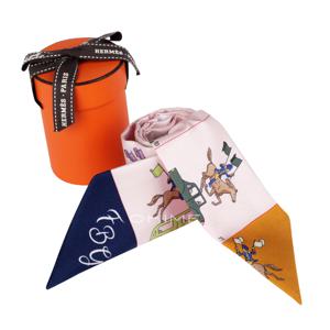 스카프 트윌리 실크 Hermes Parade twilly 로즈