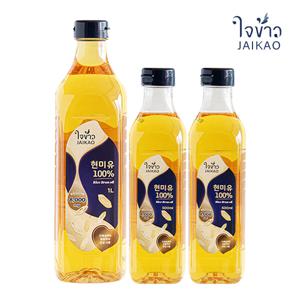 자이카오 현미유 500ml 2개 + 1L 1개