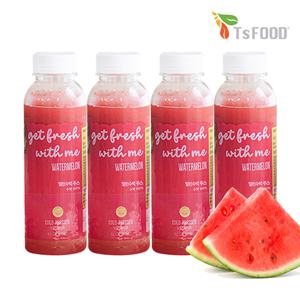 TS FOOD 겟프레시 얼린 냉동 수박 주스 330ml 4병