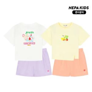 네파키즈 이슬로 여아 우븐 팬츠세트 KL45928