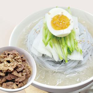 맛있는녀석들 석쇠구이 고기 냉면(물/비빔) 2팩