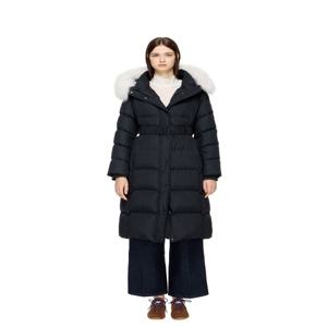 폭스퍼 트리밍 슬림 구스 다운 점퍼 D244PSG275