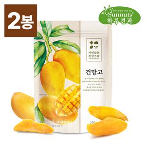 [하루견과][1+1/총2봉] 망고함량95% 건망고 슬라이스 250g