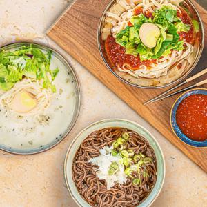 소바 콩국수 비빔칼국수 면요리 모음전 3종 1택