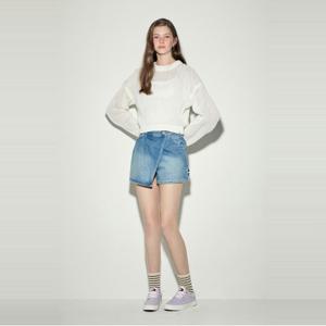 [정소가 : 168000원]타미진스 랩스커트 데님 쇼츠 (T32E1NFS30TWT11AB)