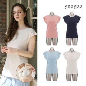 [하프클럽/여유](론칭가69,900원)(yeoyoo) 인견 코튼 브라탑 티셔츠 4종