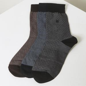 액세서리 [[25SS]] DBSS5E203BK [남성장목3족] 면혼방 블랙 체커보드 장목 3족세트