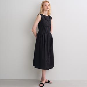 bustier layered dress (black)
