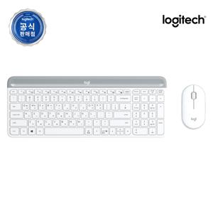 코리아 MK470 슬림 무선 키보드 마우스 세트 화이트