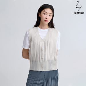 [최초가 158000원] V넥 펀칭 블루종 베스트_EPVTM025001