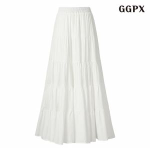 정상가:69,000원 ㅣ 캉캉 밴딩 플레어 롱 스커트 (GPBWH013D)